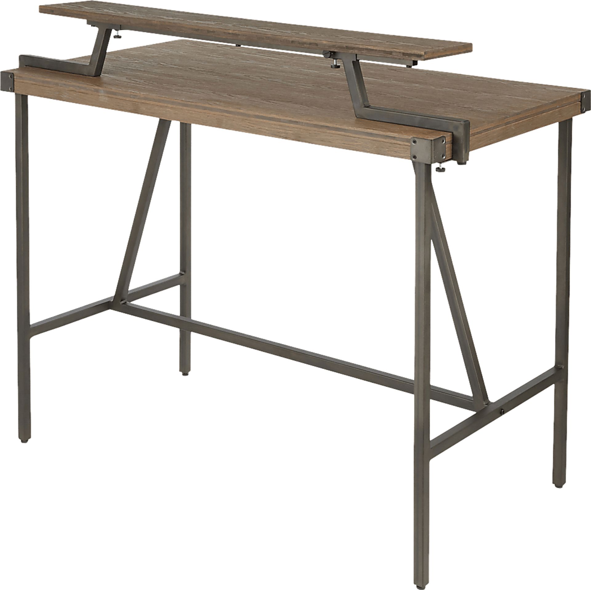 Asaff Antique Brown Standing Desk - Image 5