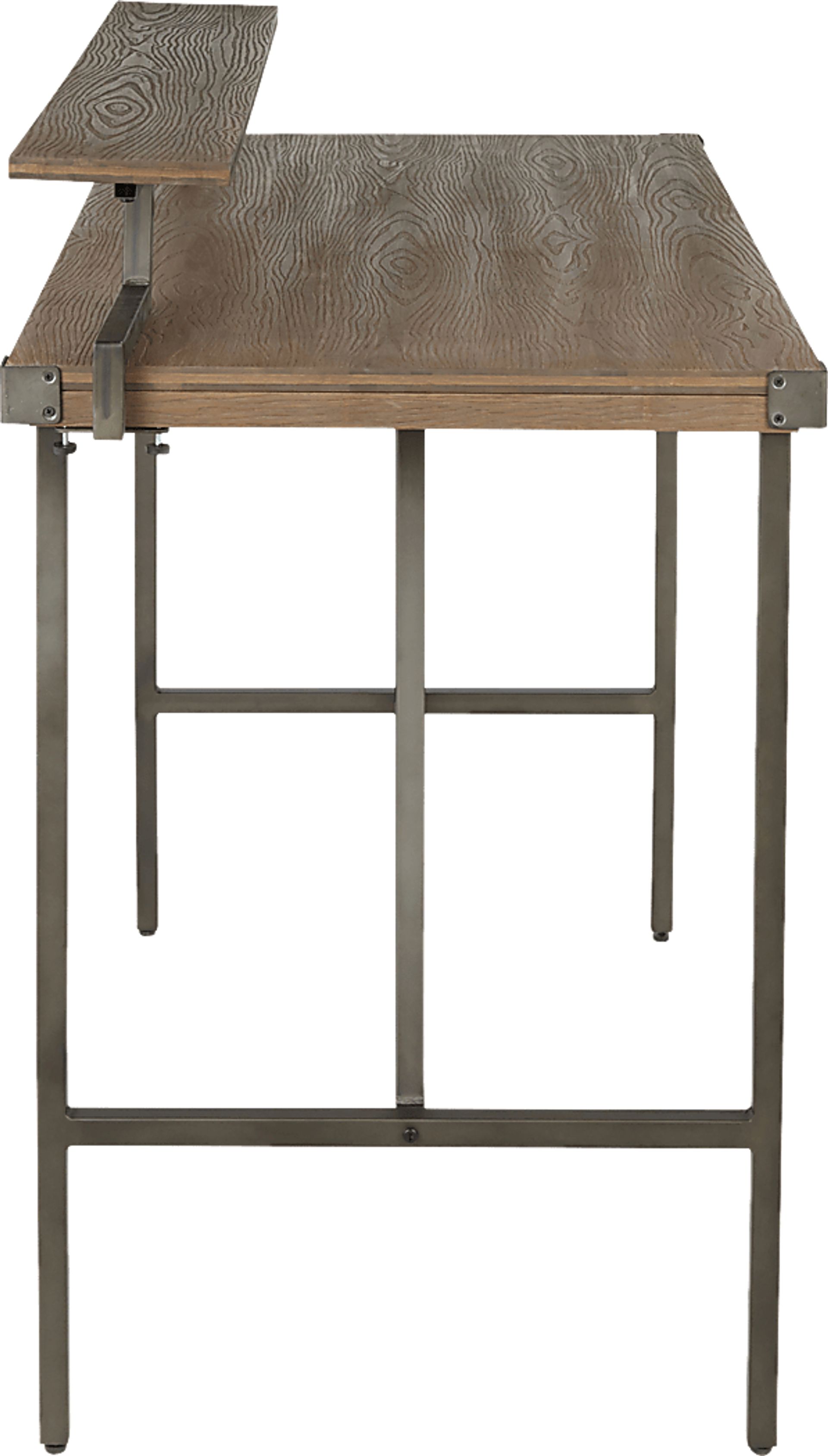 Asaff Antique Brown Standing Desk - Image 6