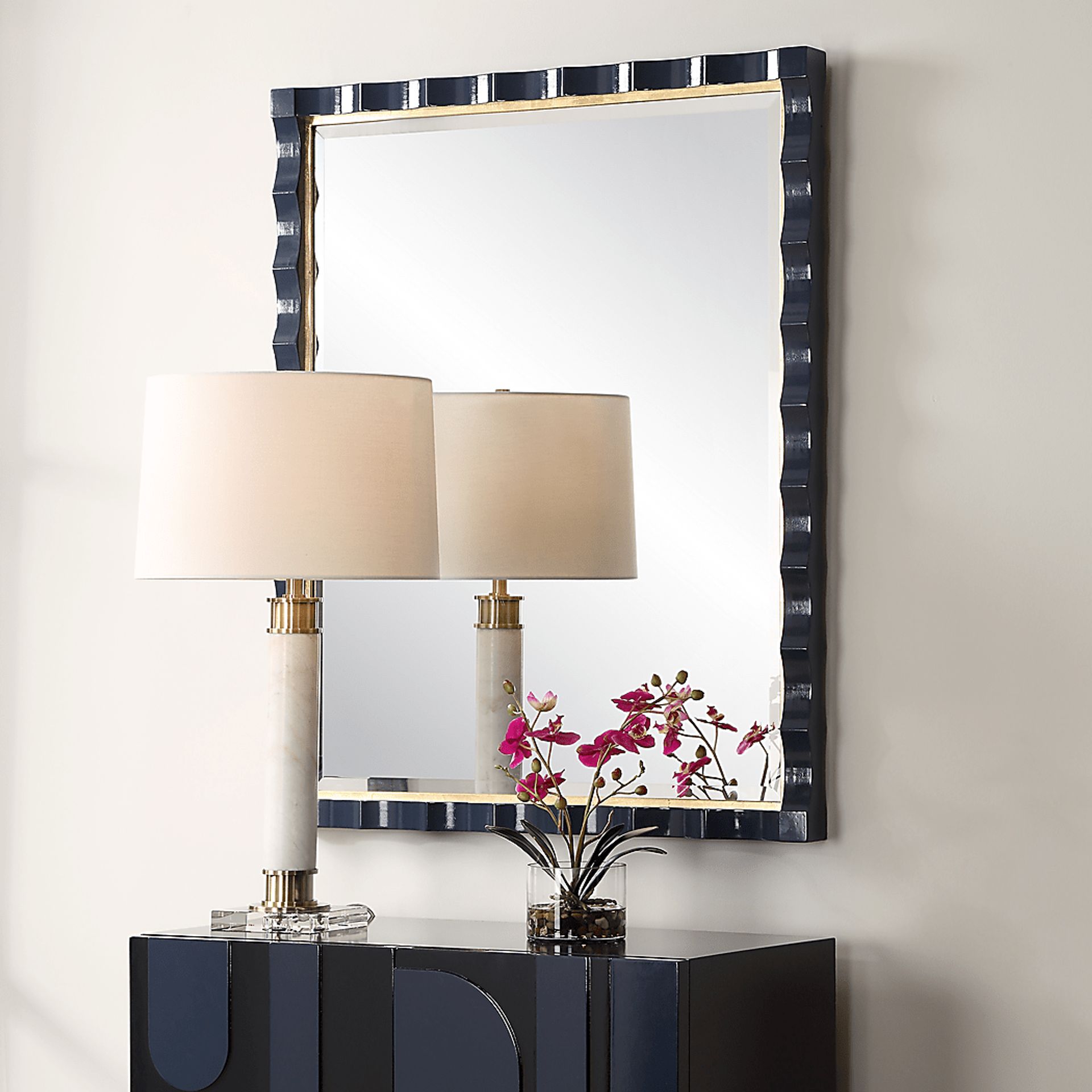 Asba Navy Mirror - Image 2