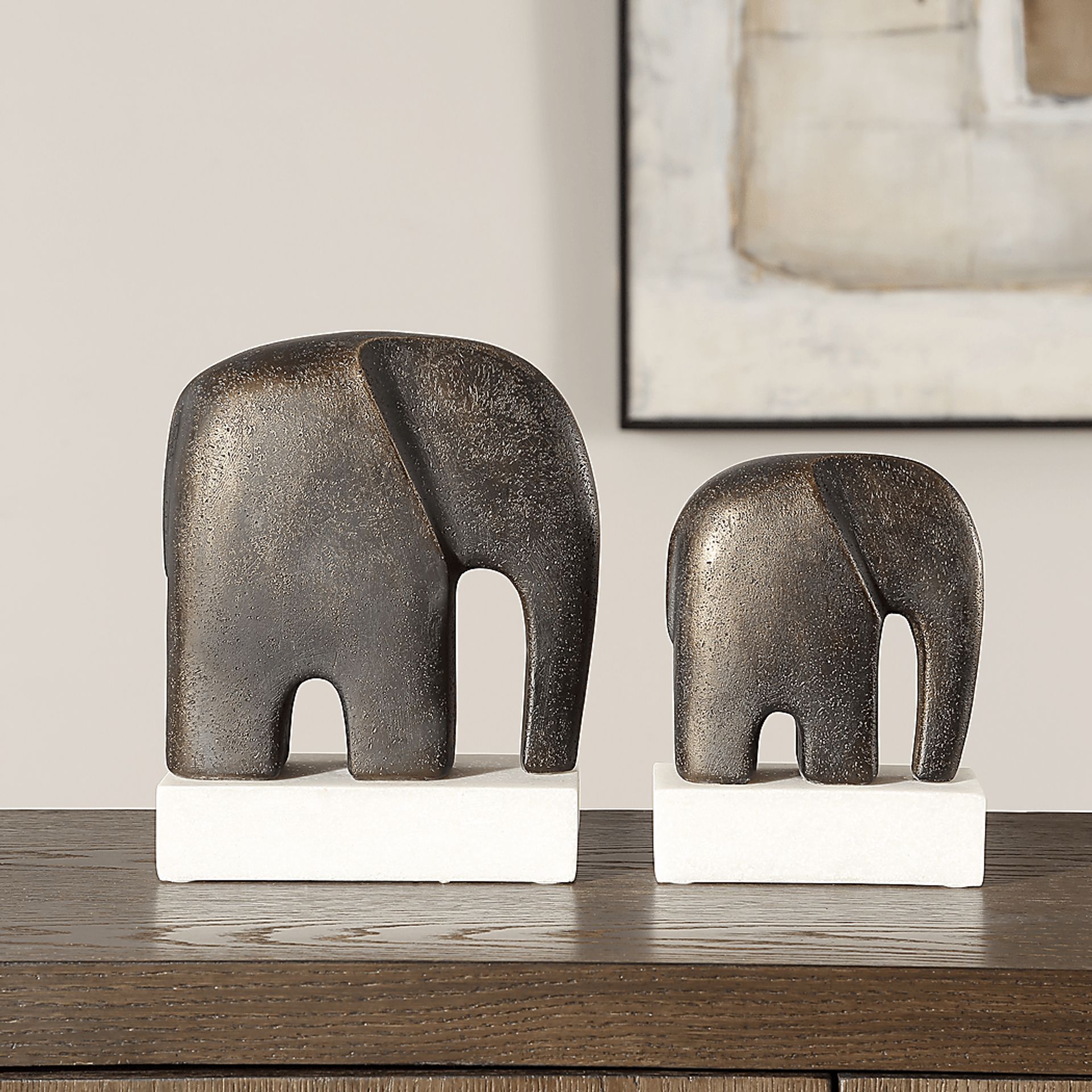 Ascan Bronze Sculpture, Set of 2 - Image 2
