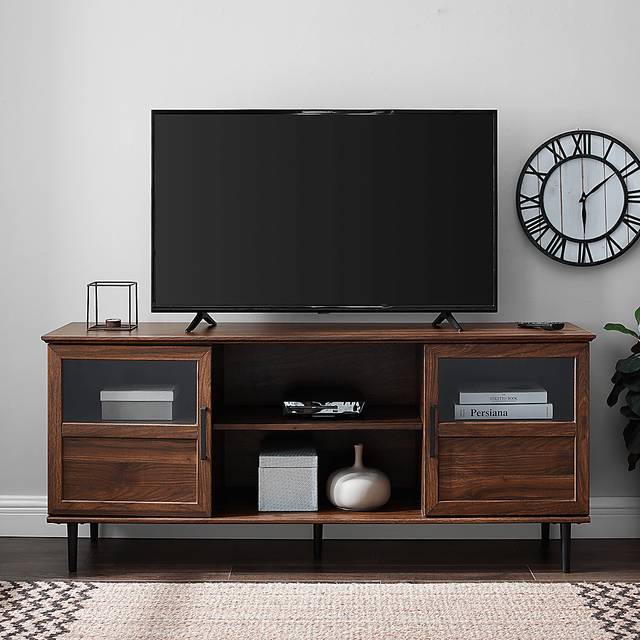 Ascot Circle Dark Brown 58" Console - Thumbnail - Image 4