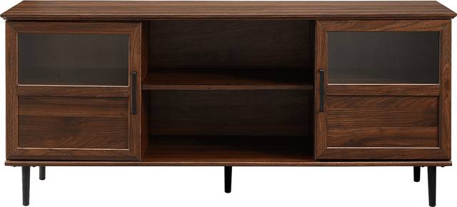 Ascot Circle Dark Brown 58" Console - Thumbnail - Image 1
