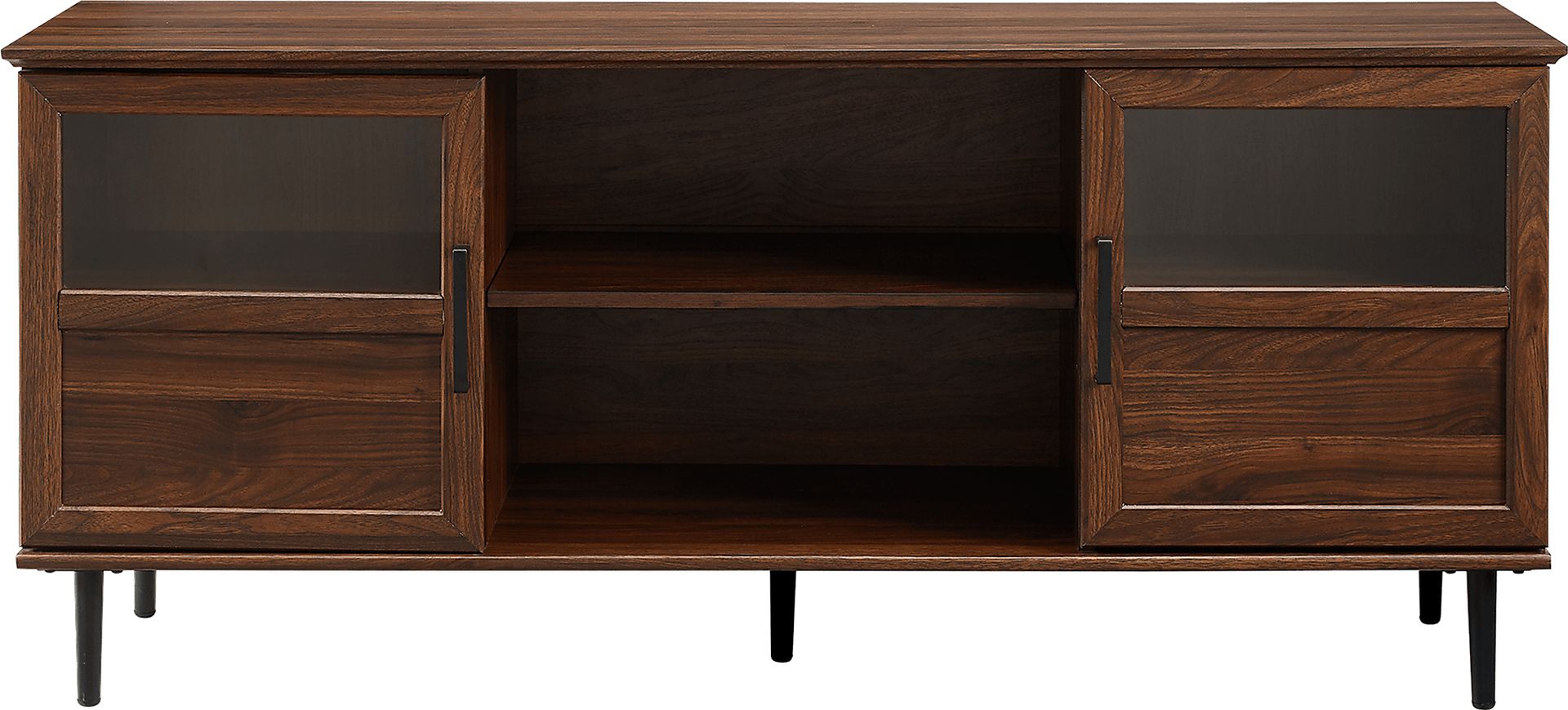 Ascot Circle Dark Brown 58" Console - Image 1