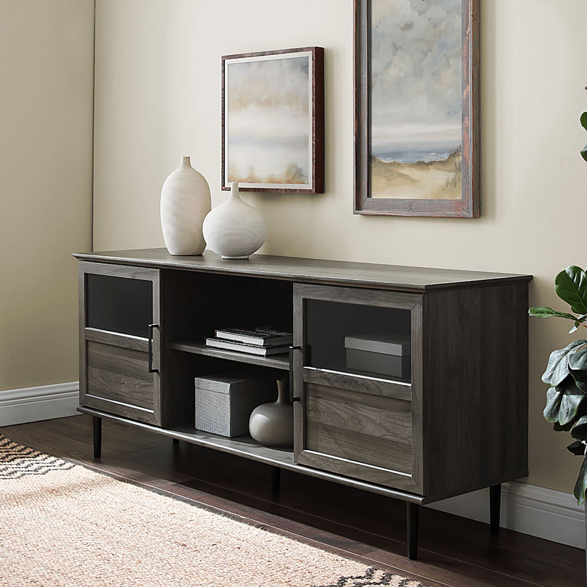 Ascot Circle Gray 58"  Console - Image 3