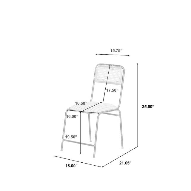Asenian Iron Accent Chair - Thumbnail - Image 7
