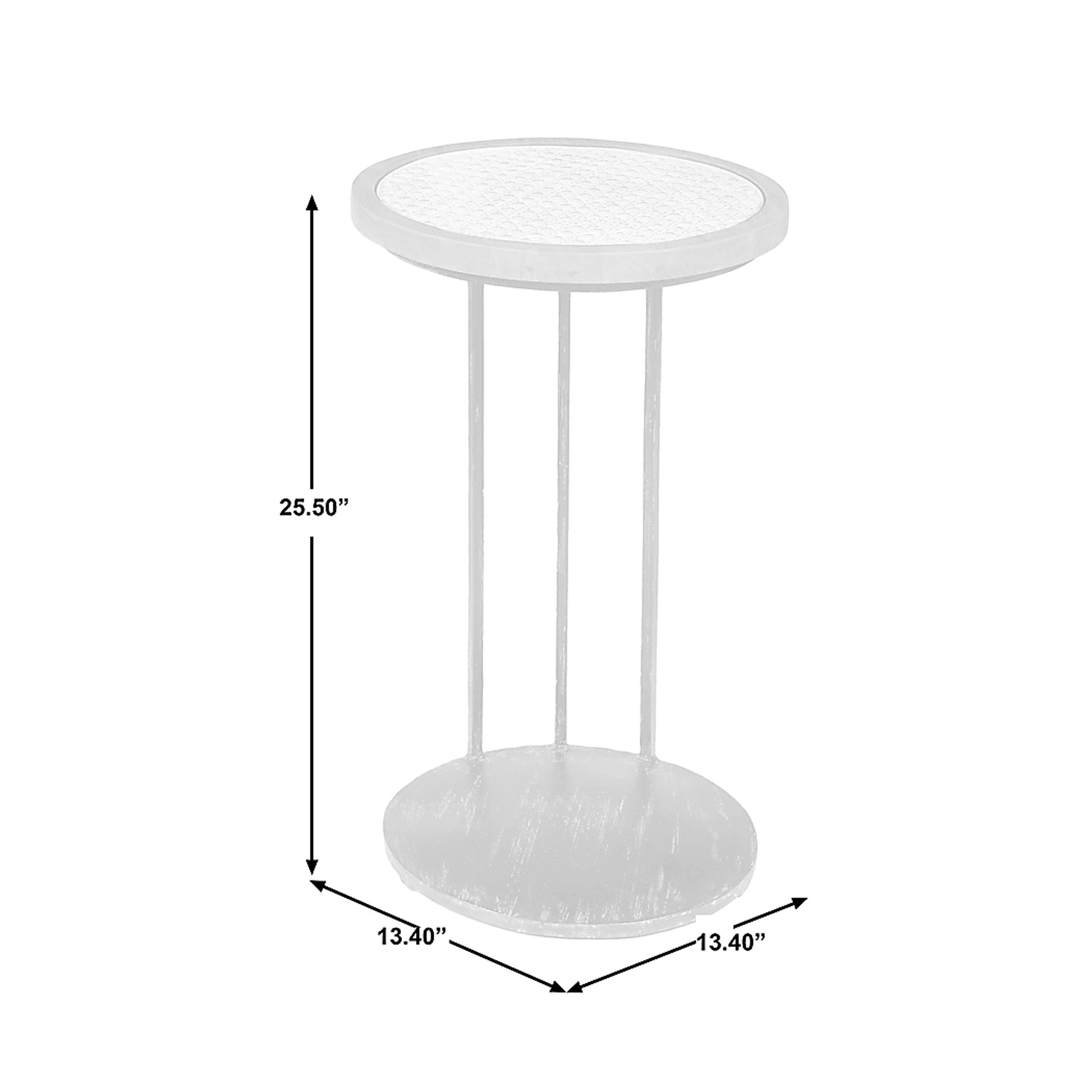 Asenian Iron Accent Table - Image 9