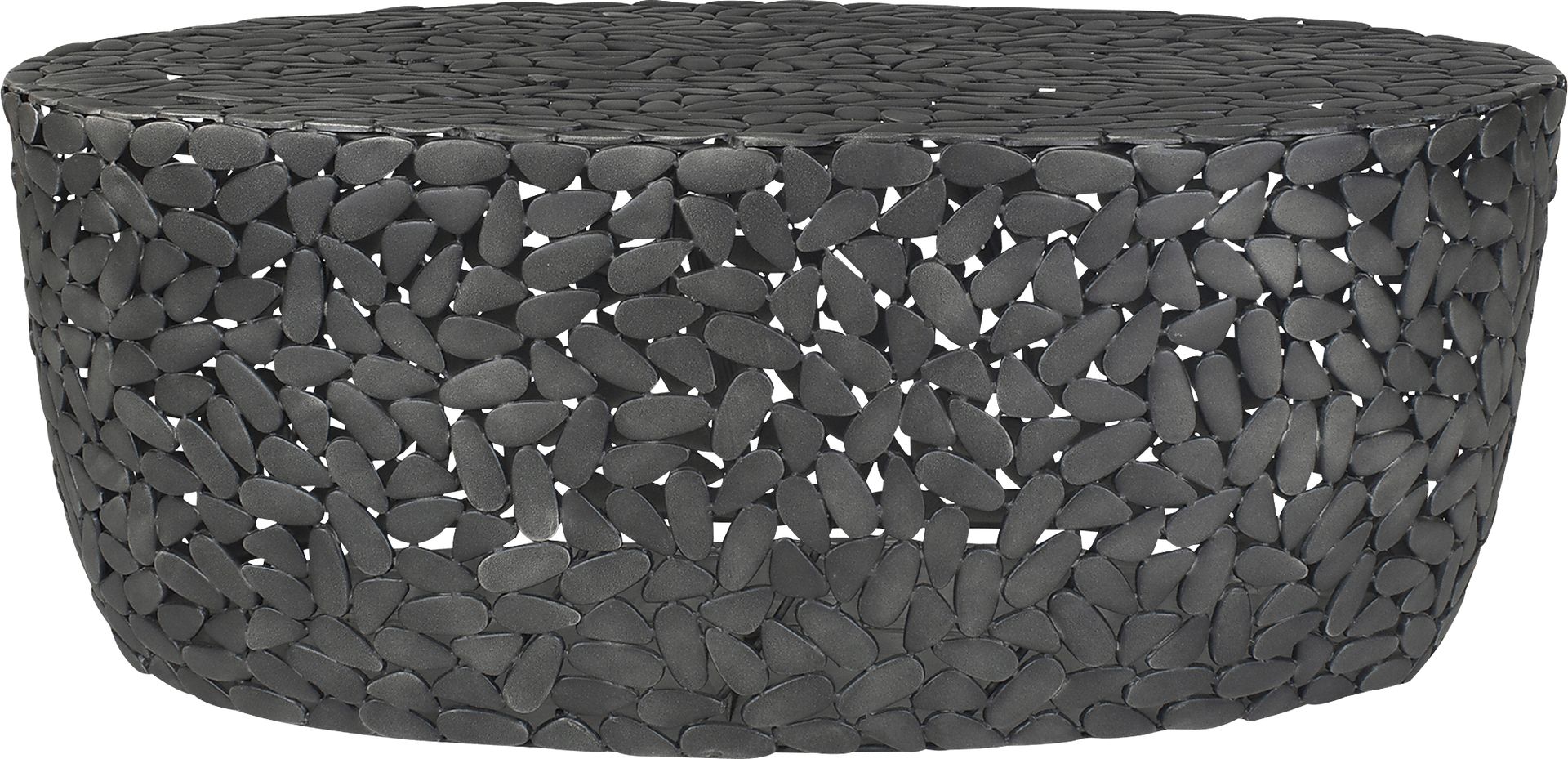 Asenna Black Outdoor Cocktail Table - Image 1