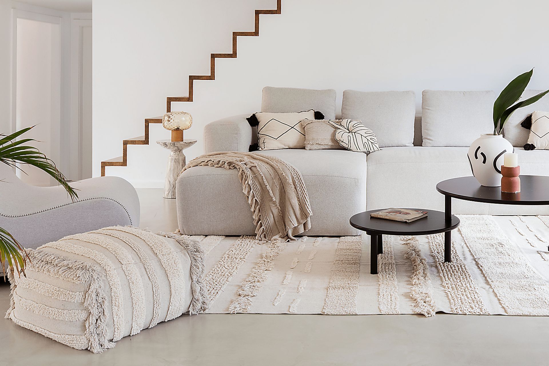 Asethu Natural Pouf - Image 2