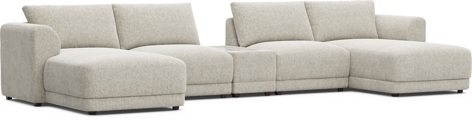 Ash 5 Pc ModularFour with Media Console - Image 1
