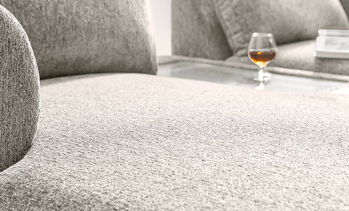 Drew & Jonathan Modularfour Ash Beige,Gray Chenille Fabric 5pc With ...