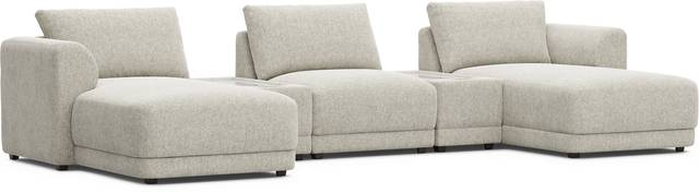Ash 5 Pc ModularFour with Media Consoles - Thumbnail - Image 1