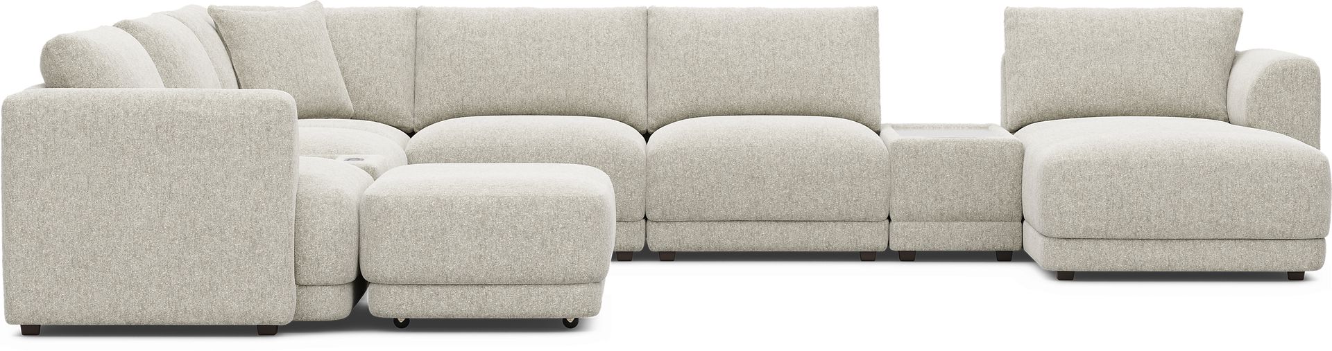 Ash 9 Pc ModularFour with Media Consoles - Image 3