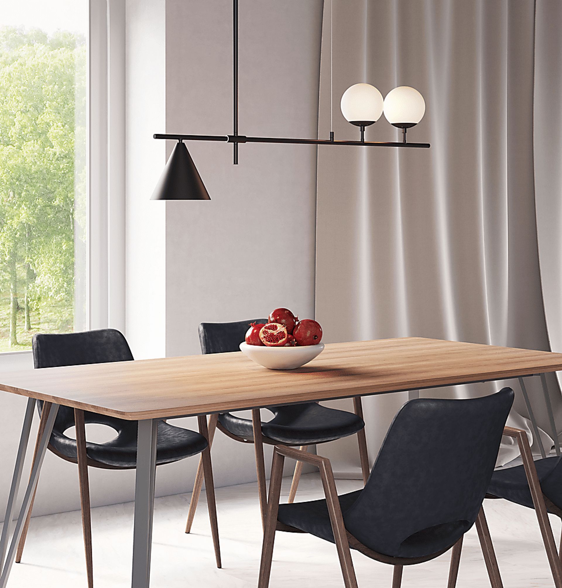 Ash Alley Black Chandelier - Image 9