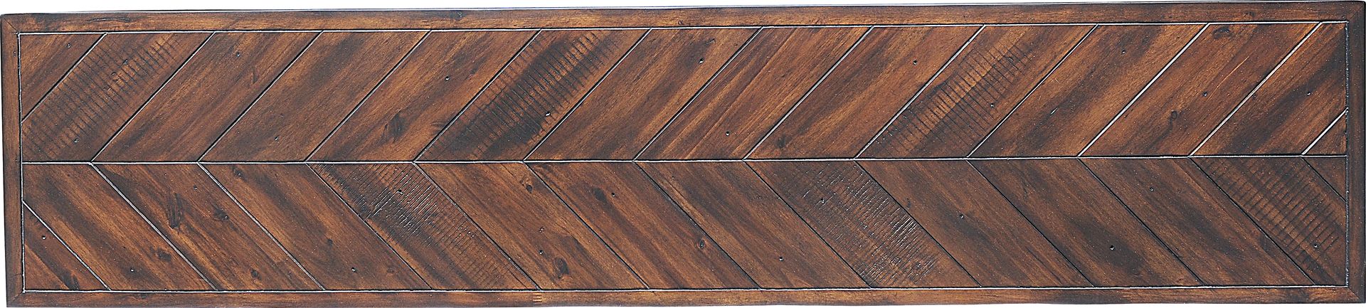 Ash Grove Dark Brown Bench - Image 3