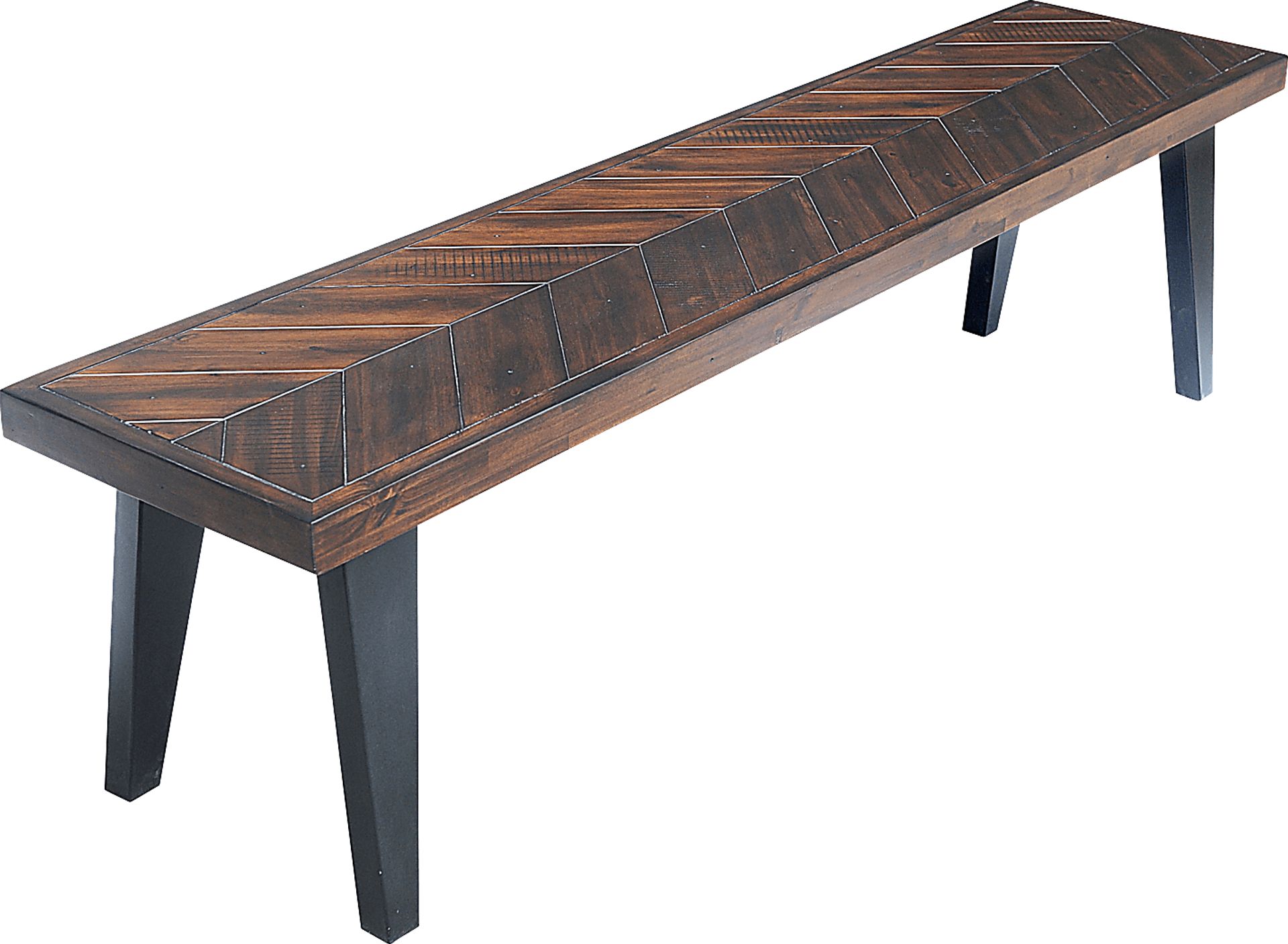 Ash Grove Dark Brown Bench - Image 1
