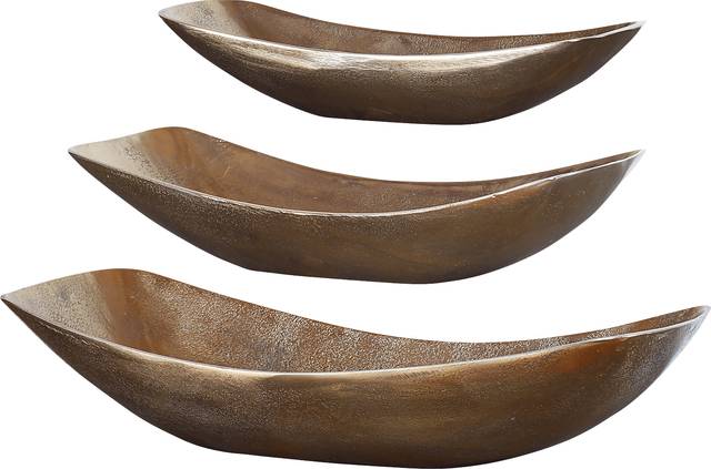 Ashara Brass Bowl, Set of 3 - Thumbnail - Image 1