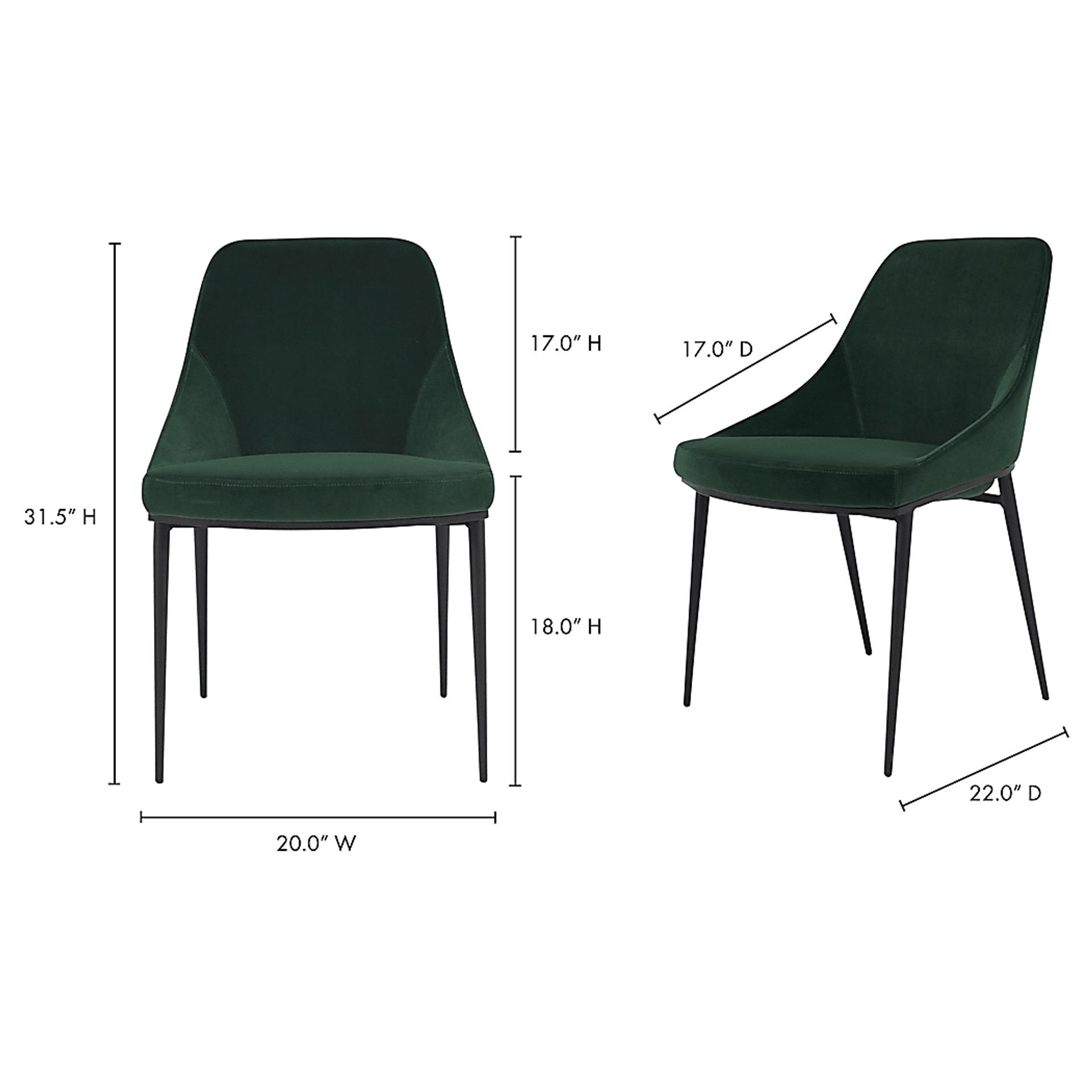 Ashberry Green Arm Chair, Set of 2 - Image 7