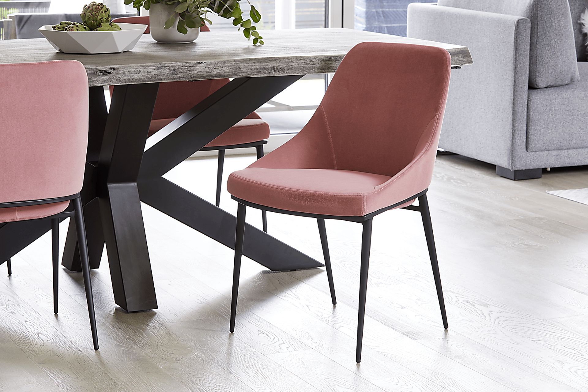Ashberry Pink Dining Chair, Set of 2 - Image 7