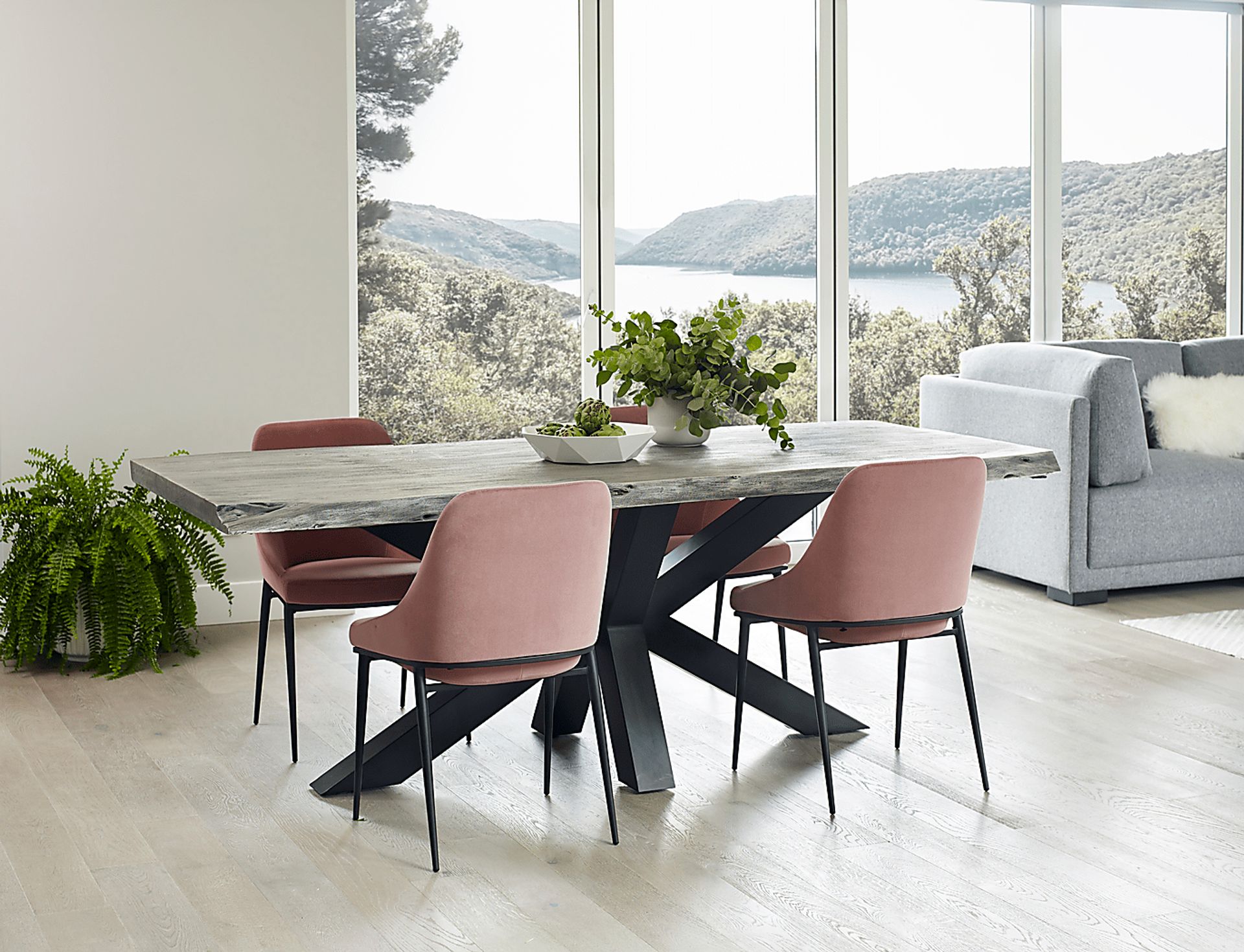 Ashberry Pink Dining Chair, Set of 2 - Image 8