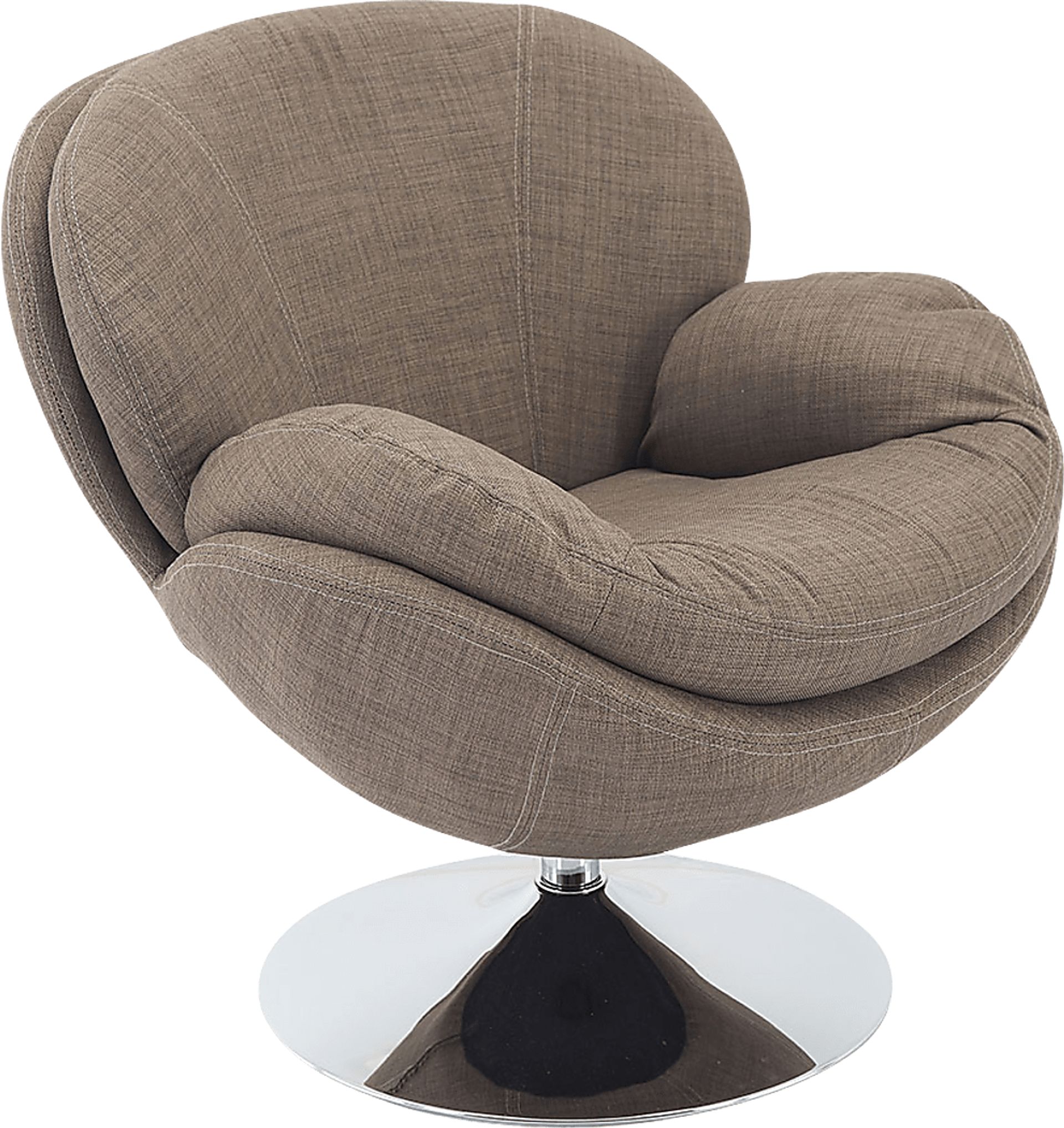 Ashbrook Khaki Accent Swivel Chair - Image 1