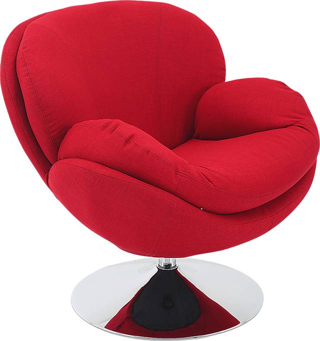 Ashbrook Red Accent Swivel Chair - Thumbnail - Image 1