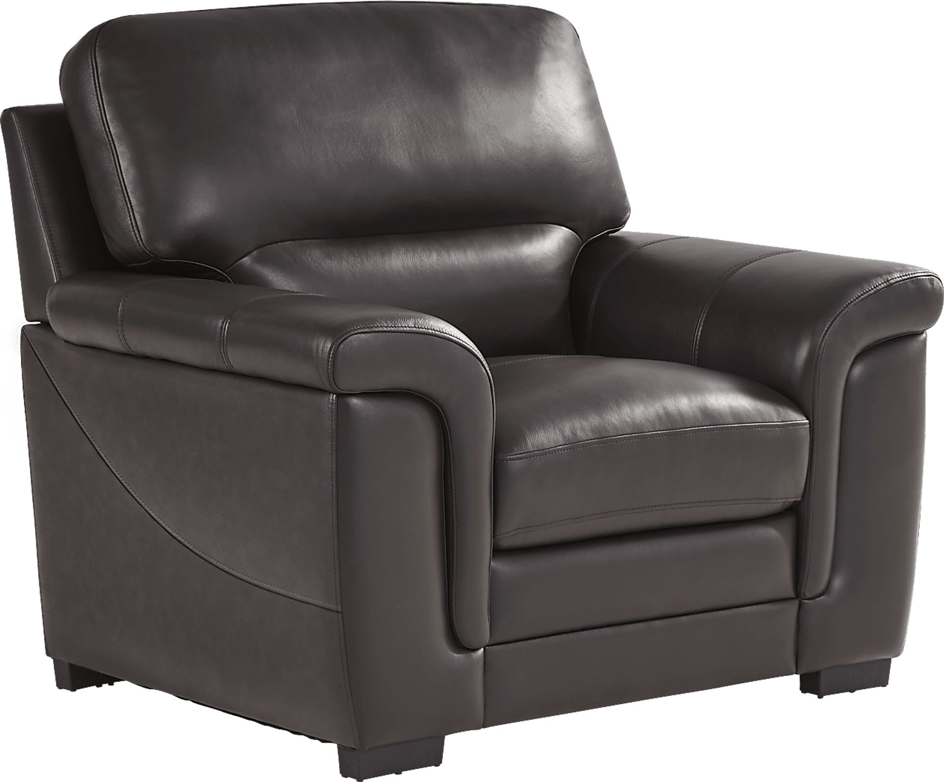 Ashbury Place Brown Leather 7 Pc Living Room with Sleeper Sofa - Image 5