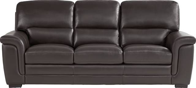 Ashbury Place Brown Leather 7 Pc Living Room with Gel Foam Sleeper Sofa - Thumbnail - Image 2