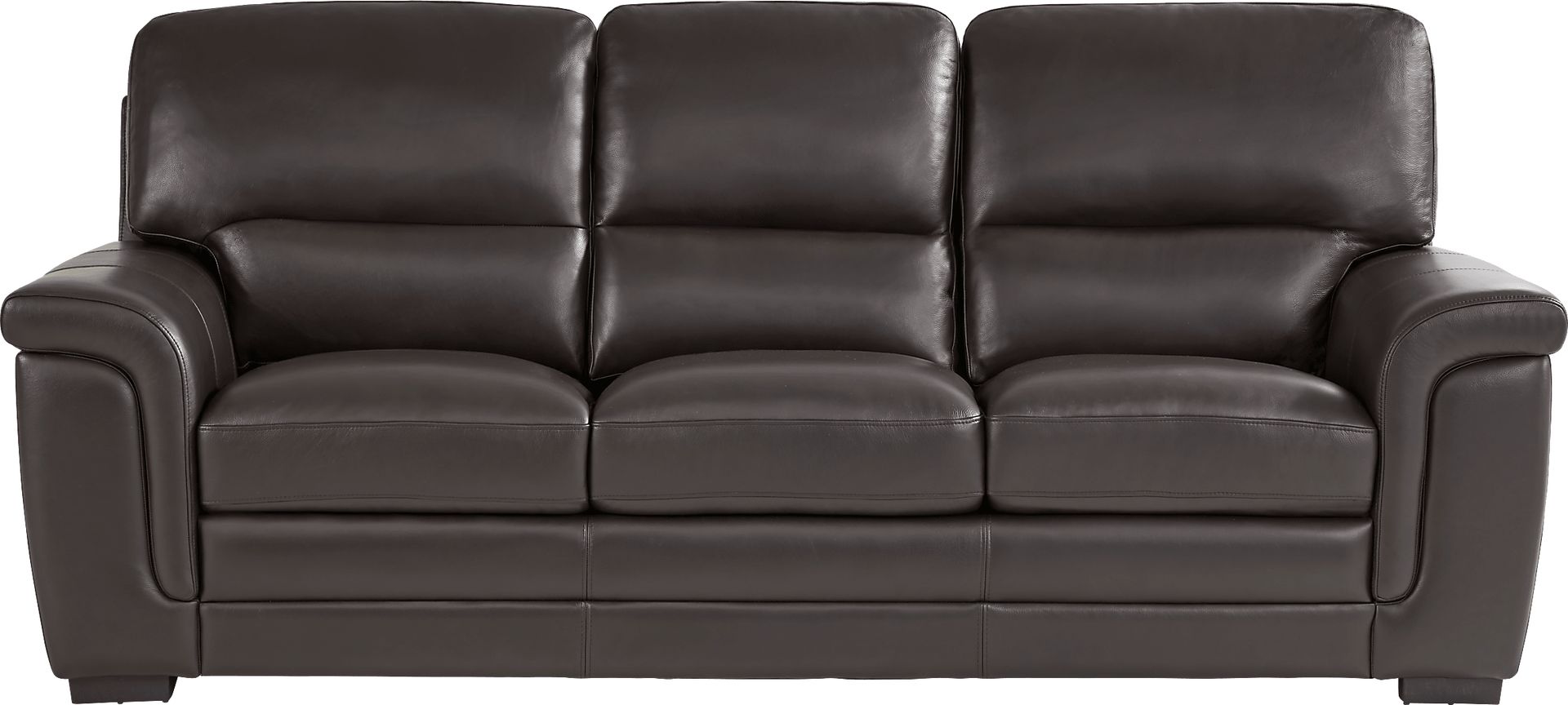 Ashbury Place Brown Leather 7 Pc Living Room with Gel Foam Sleeper Sofa - Image 2