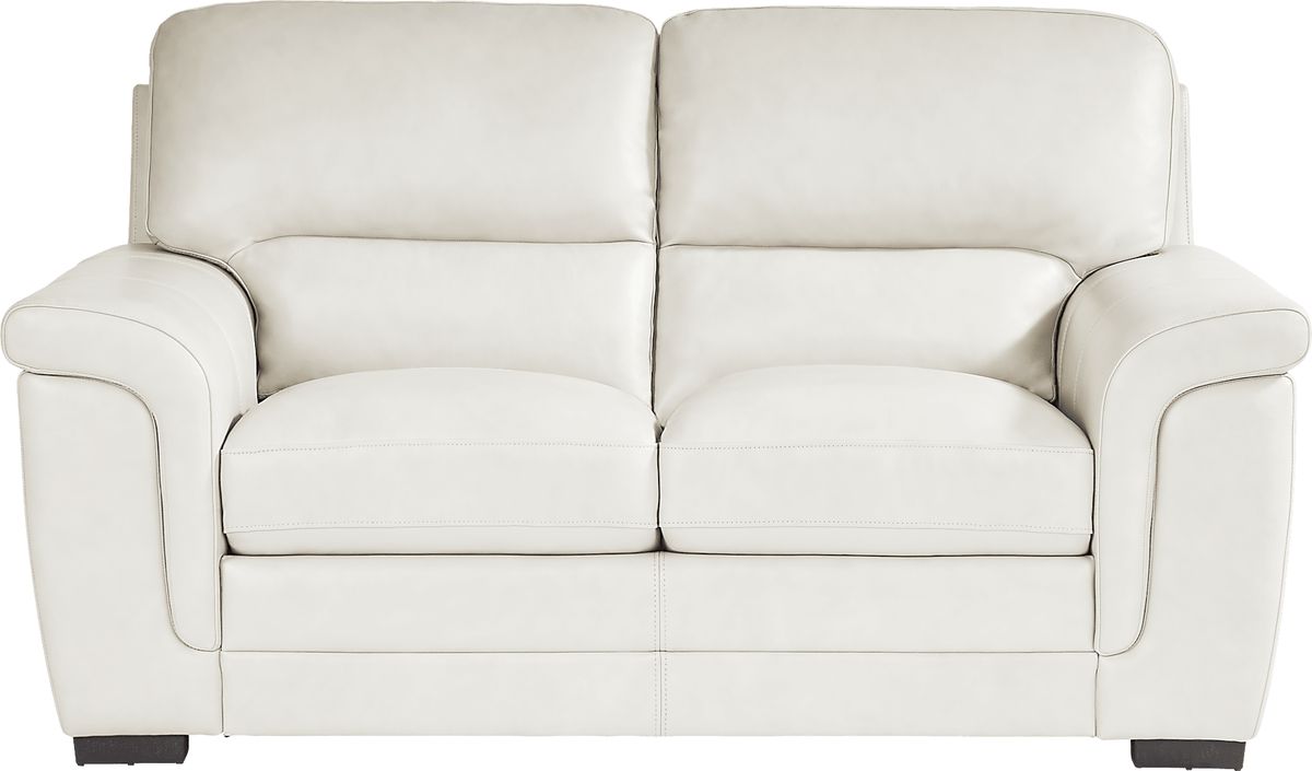 Ashbury Place 3 Pc Stone Beige Leather Living Room Set With Sofa ...