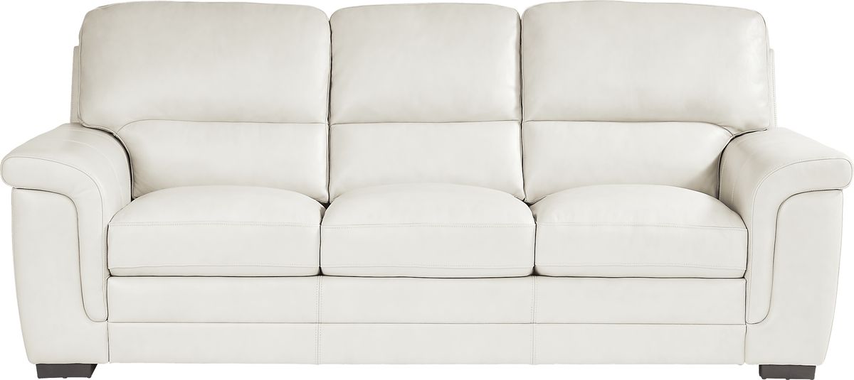 Ashbury Place 7 Pc Stone Beige Leather Living Room Set With Sleeper ...