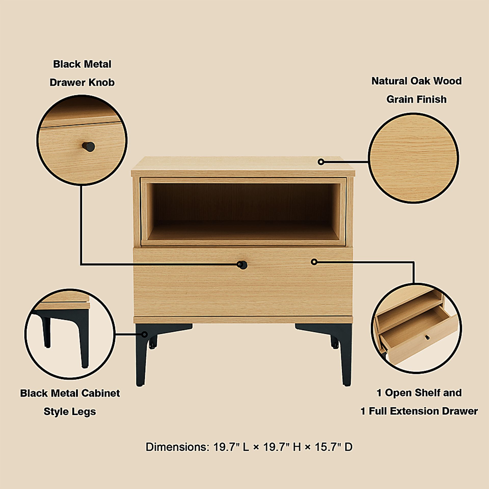 Ashcraft Brown Nightstand - Image 5
