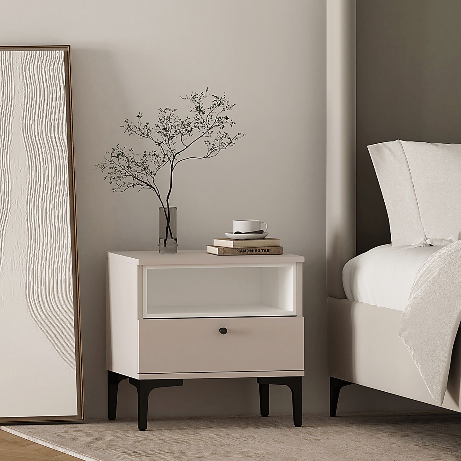 Ashcraft Pink Nightstand - Image 2