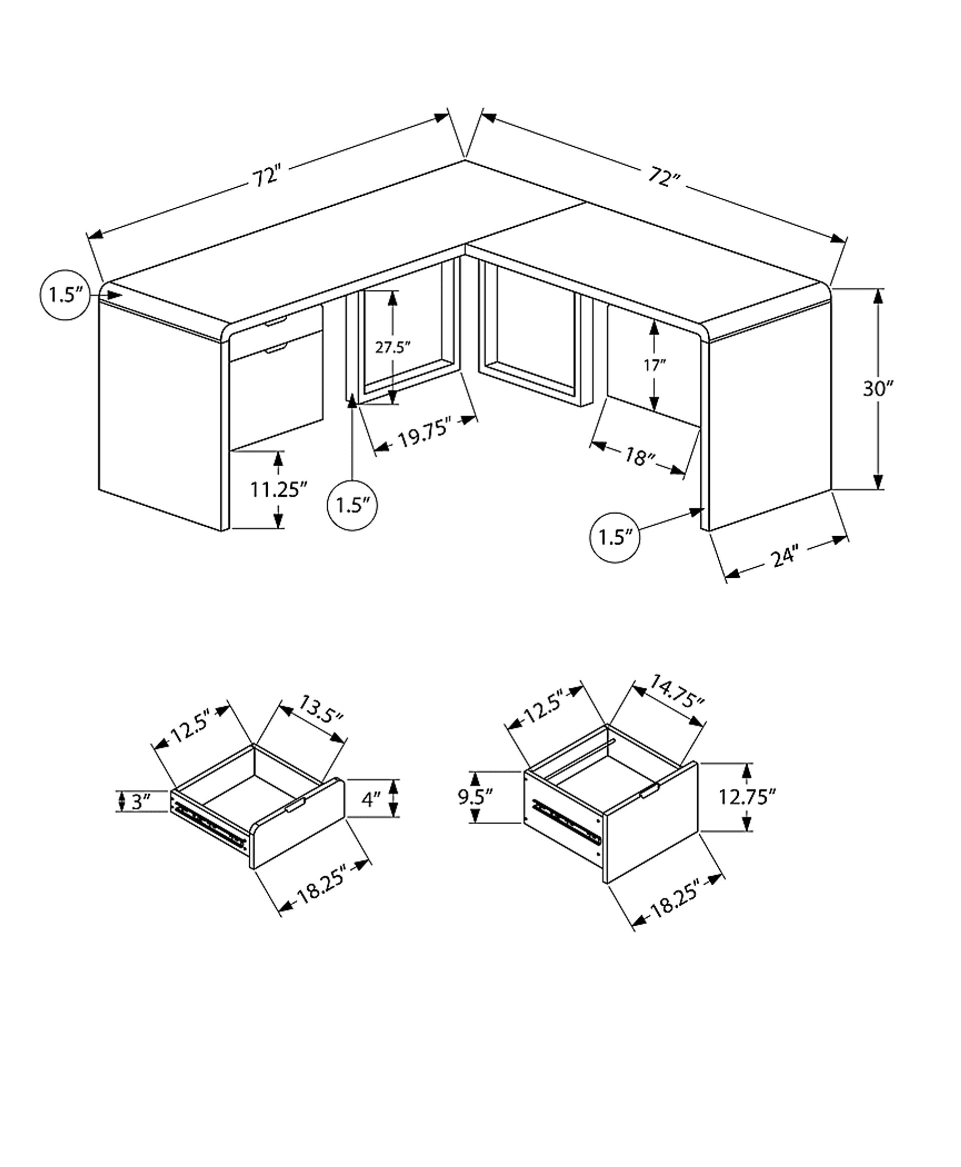 Ashcrest White Desk - Image 12