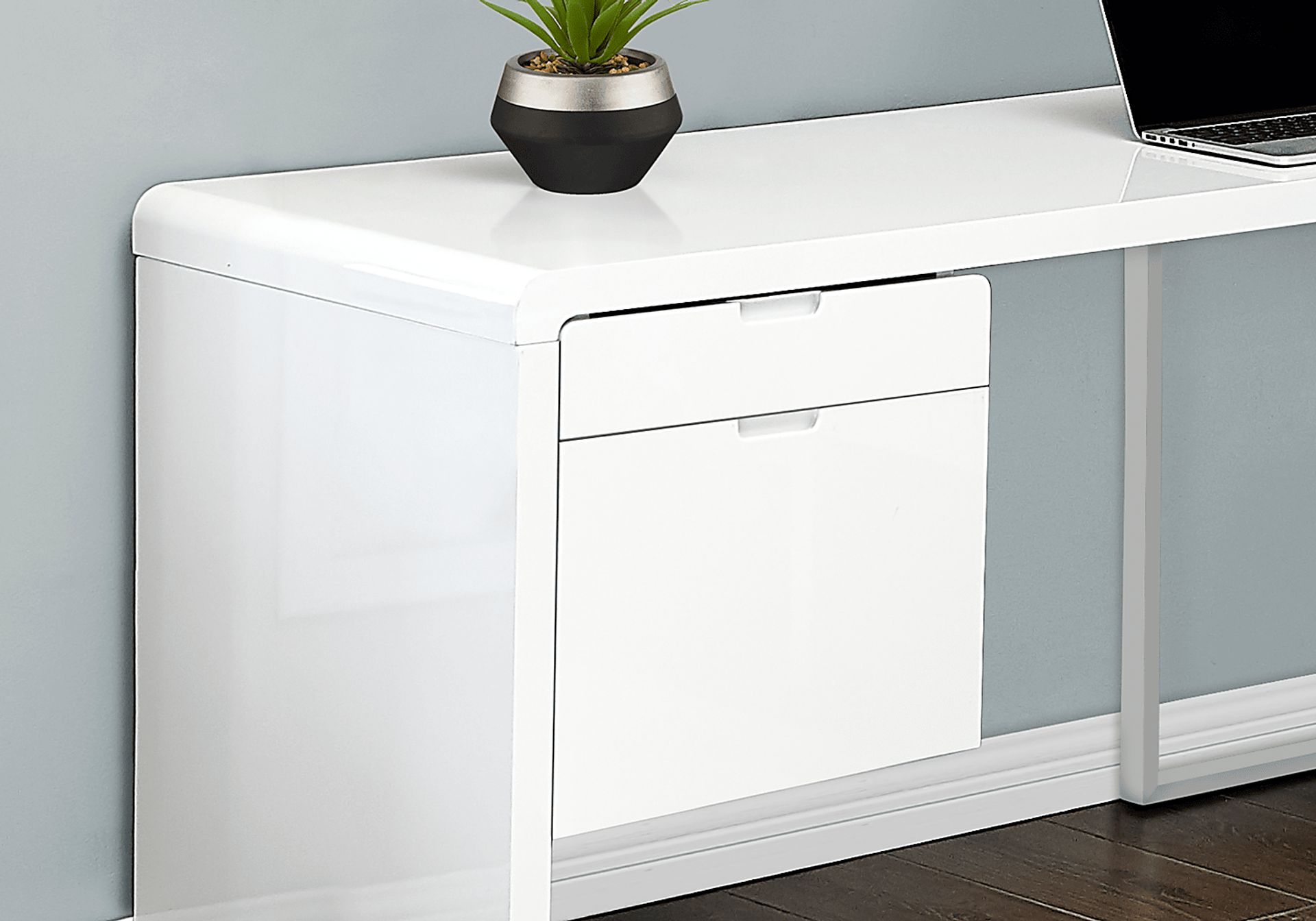 Ashcrest White Desk - Image 6