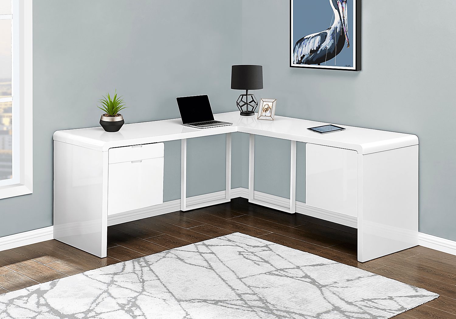 Ashcrest White Desk