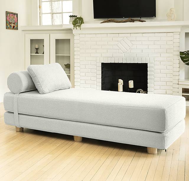 Ashebank White Fold-Out Queen Daybed - Thumbnail - Image 2