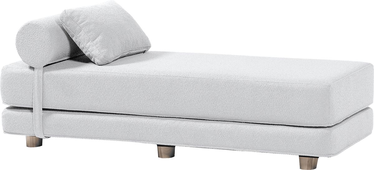 Ashebank White Colors,White Boucle FoldOut Queen Daybed Rooms to Go