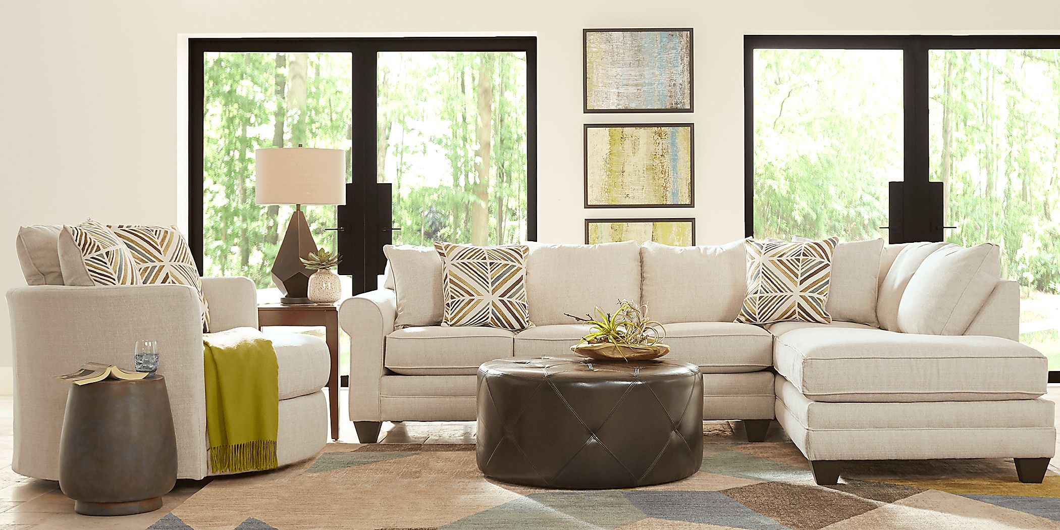 Ashebelle Beige 2 Pc Sectional Rooms To Go