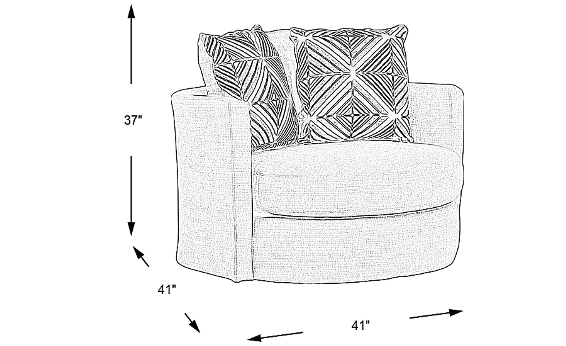 Dimension Image. Please refer to the Dimension Tab on this page for dimension details.