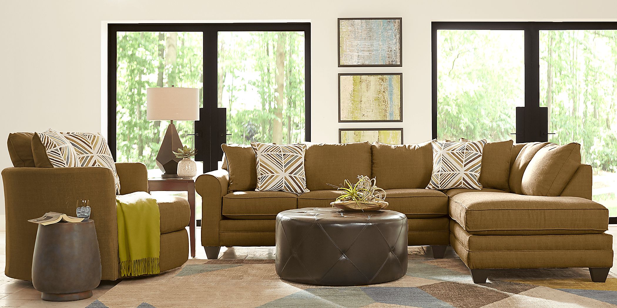 Ashebelle Brown 2 Pc Sectional Rooms To Go