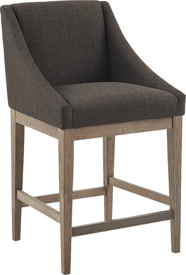 Ashelift Charcoal Counter Height Stool - Thumbnail - Image 1