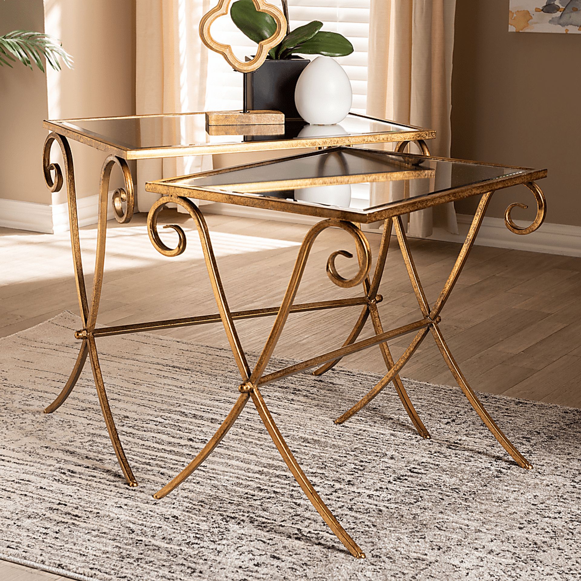 Ashen Gold Nesting Tables - Image 2