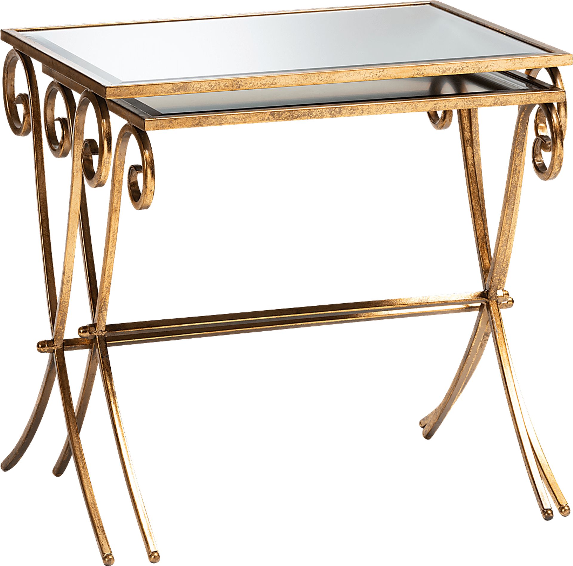 Ashen Gold Nesting Tables - Image 1