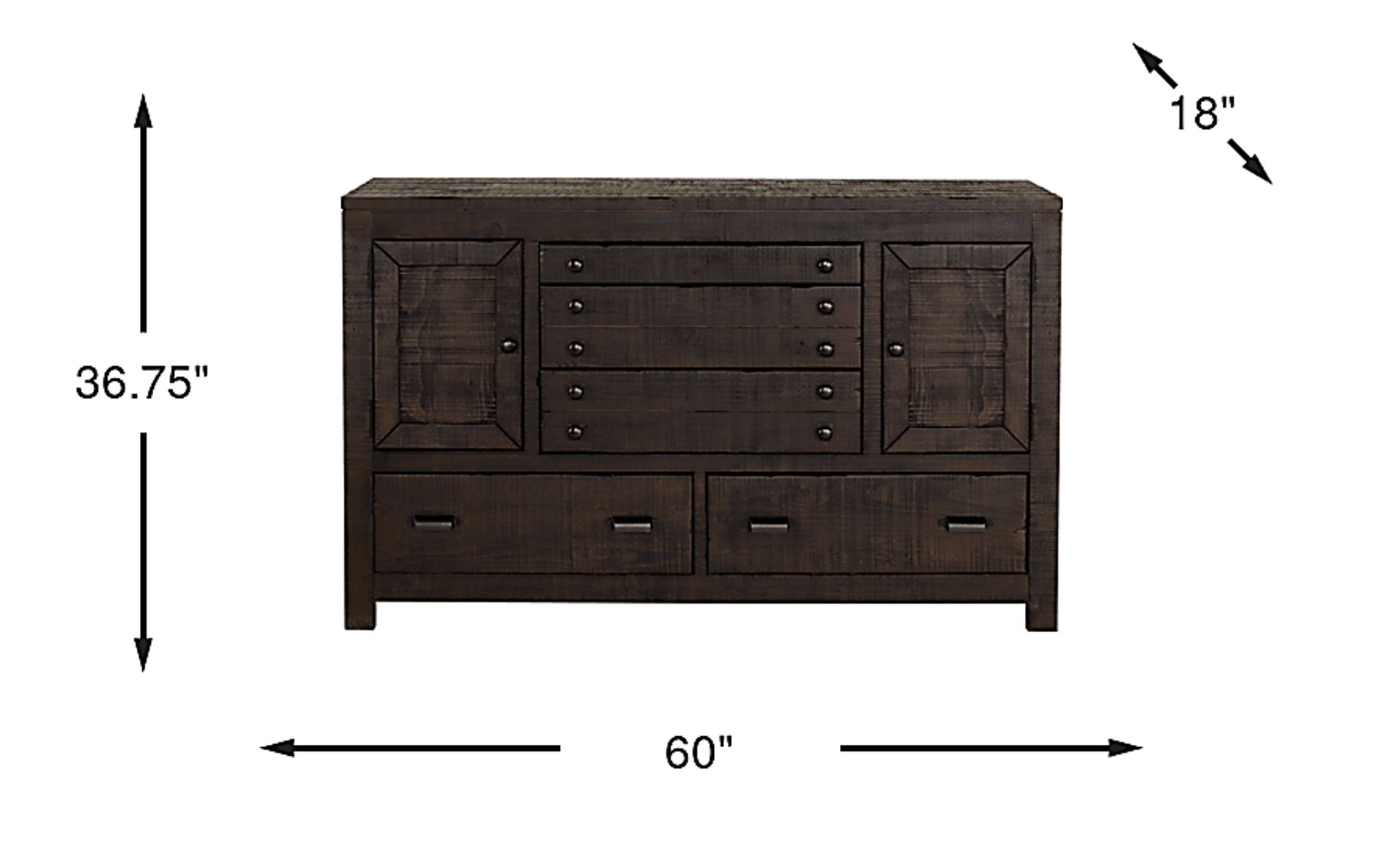 Dimension Image. Please refer to the Dimension Tab on this page for dimension details.