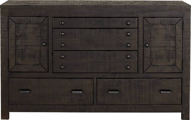 Asher Coffee Brown Dresser - Thumbnail - Image 1