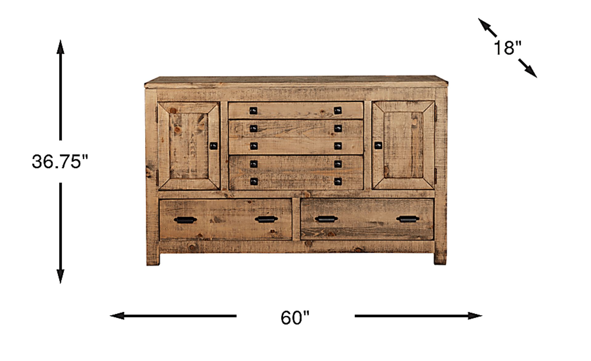 Dimension Image. Please refer to the Dimension Tab on this page for dimension details.