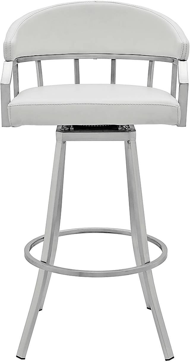 Asherlee White Barstool - Thumbnail - Image 2