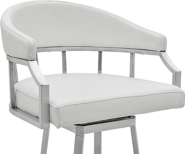 Asherlee White Barstool - Thumbnail - Image 4