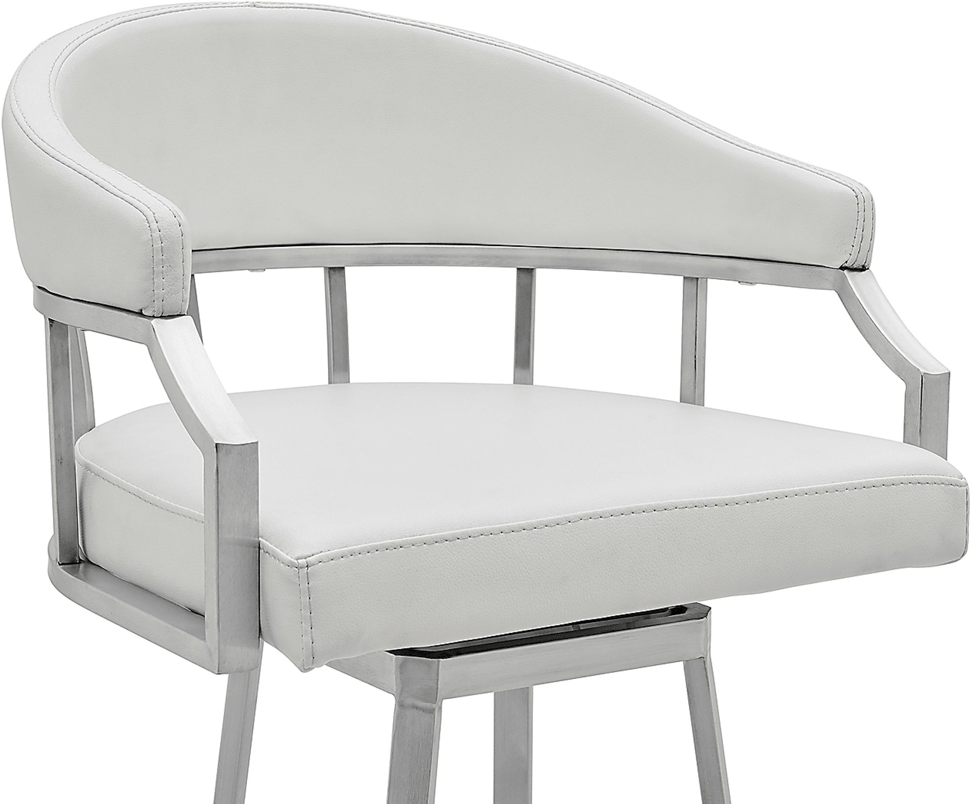 Asherlee White Barstool - Image 4