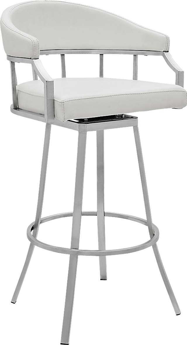 Asherlee White Counter Height Stool - Thumbnail - Image 1